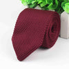 Cravate Tricot Rouge Bordeaux