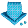 Cravate Homme Bleu Turquoise